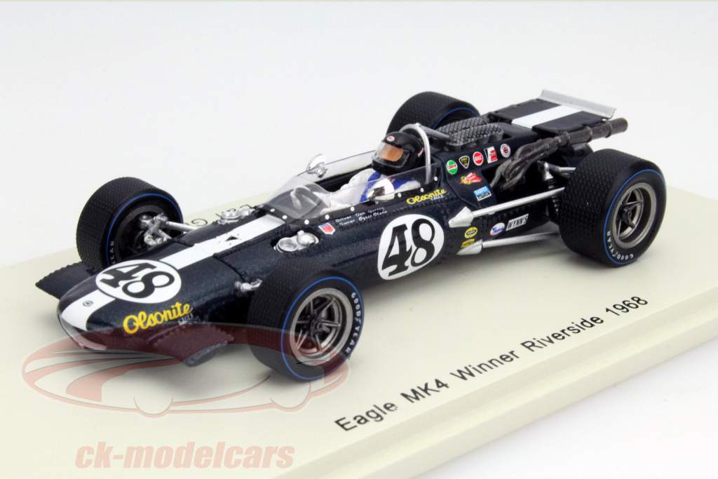Dan Gurney Eagle MK4 #48 победитель Riverside 1968 1:43 Spark