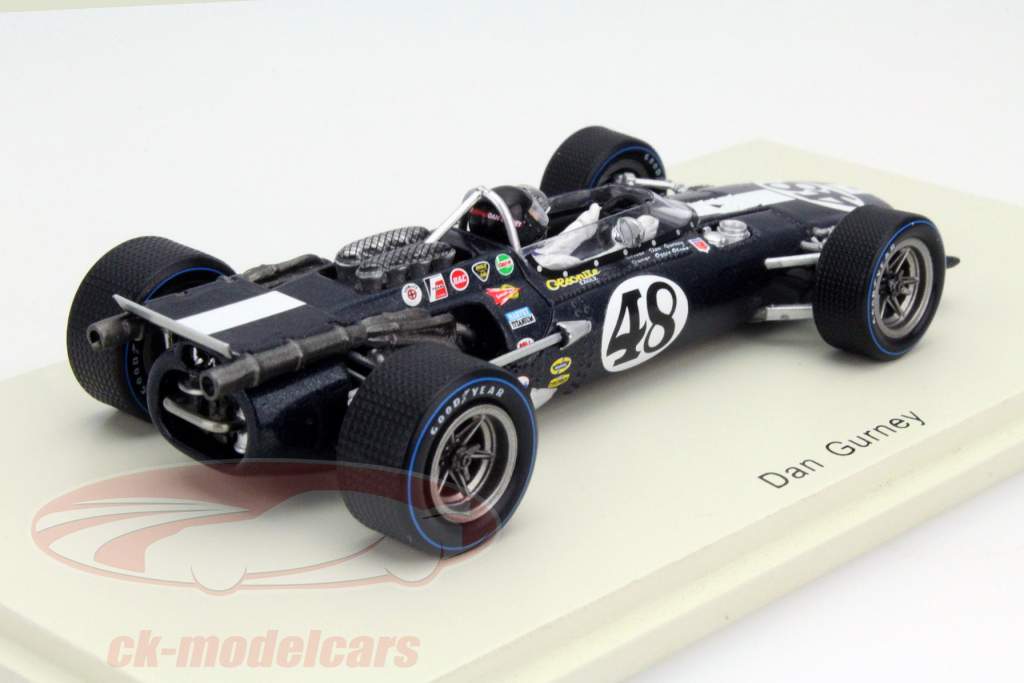 车手:丹·盖尼~鹰(Eagle) MK4 #48 胜利者~河滨市(Riverside) 1968年 1:43 Spark