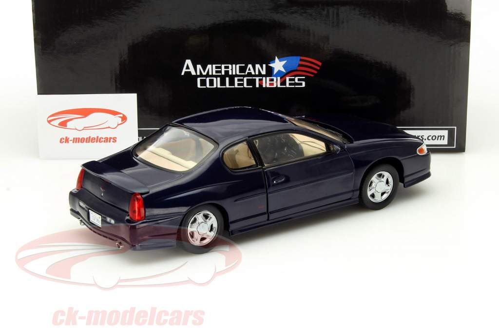 Chevrolet Monte Carlo SS 年 2000 ブルー 1:18 SunStar