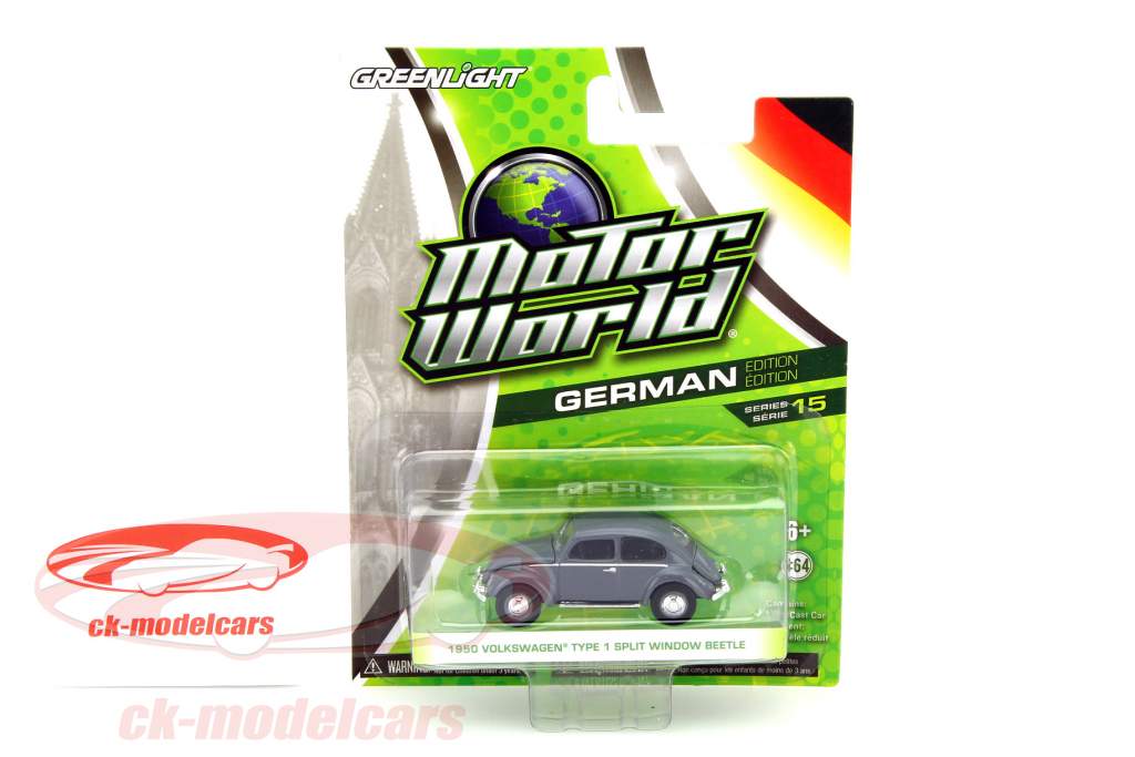 大众甲壳虫1型分屏式(Split Window)1950年 灰色 1:64 绿光 Greenlight