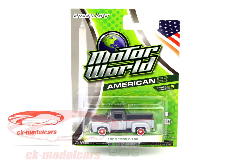 Ford F-100 год 1956 серый / красный 1:64 Greenlight