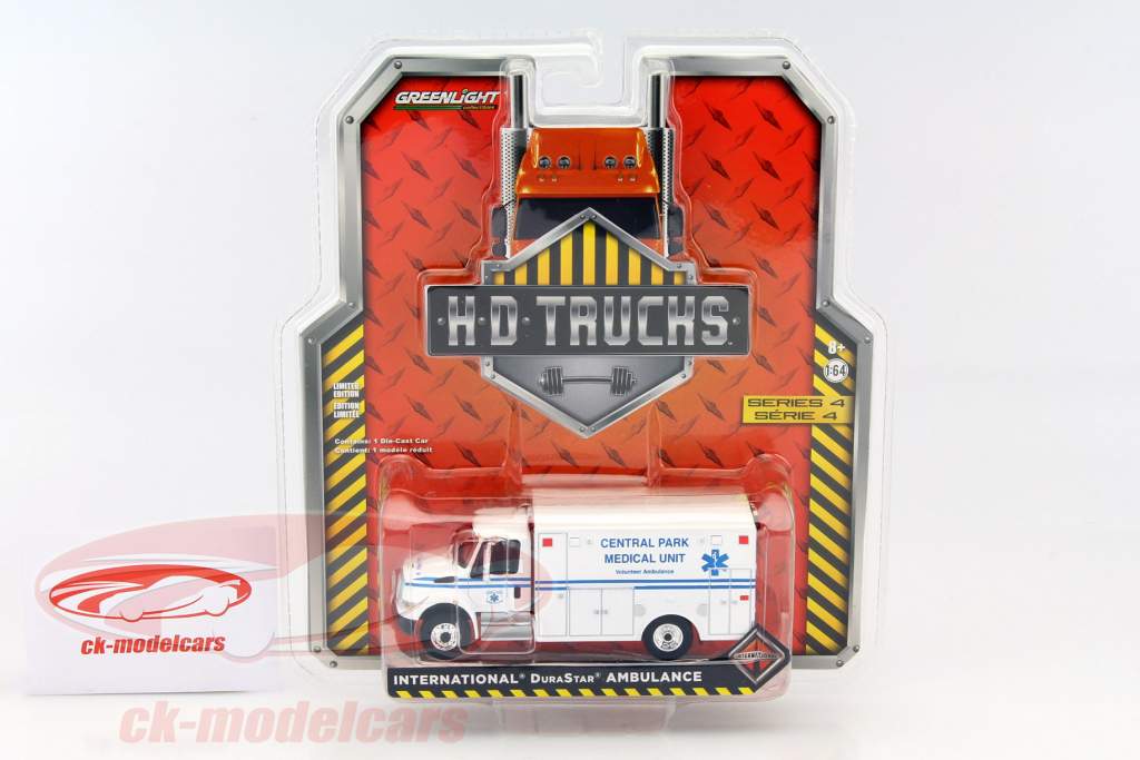 International DuraStar Ambulance blanc 1:64 Greenlight