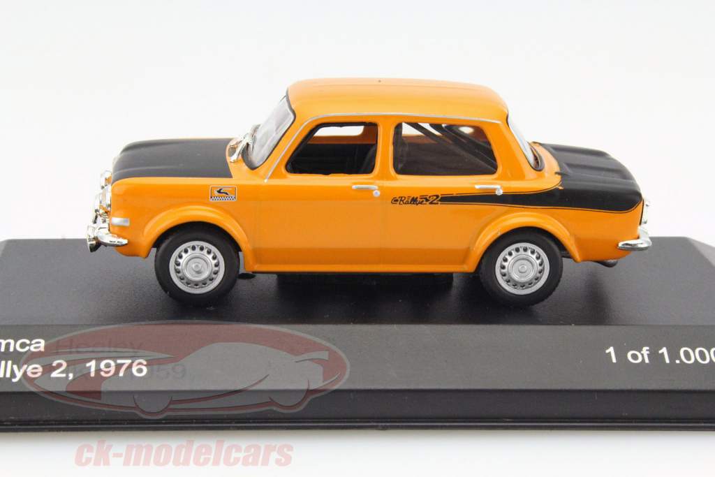 Simca Rallye 2 år 1976 appelsin 1:43 WhiteBox