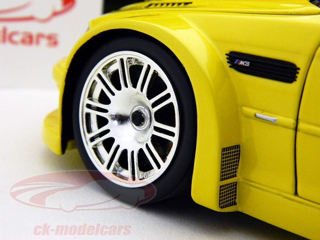 Minichamps 1:18 BMW M3 GTR Streetversion yellow 100012104