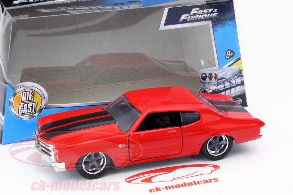 Dom's Chevrolet Chevelle SS film Fast and Furious IV 2009 rød 1:32 Jada Toys