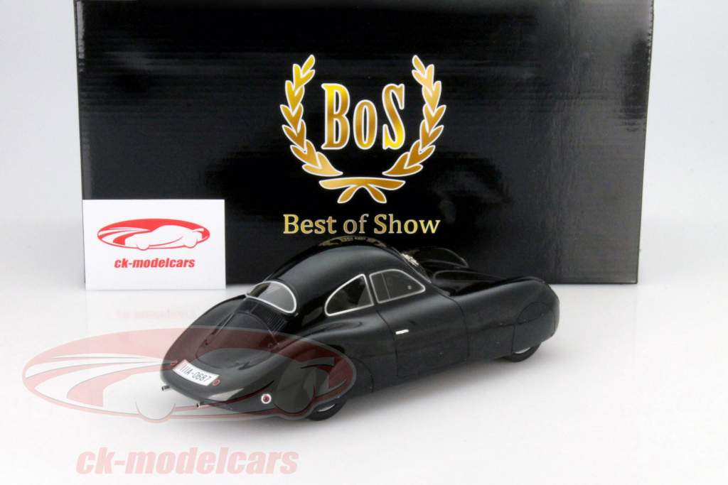 Porsche Typ 64 Berlin-Rom Kurv sort 1:18 BoS-Models