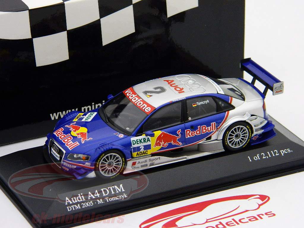 Martin Tomczyk Audi A4 DTM Red Bull 2005 1:43 Minichamps