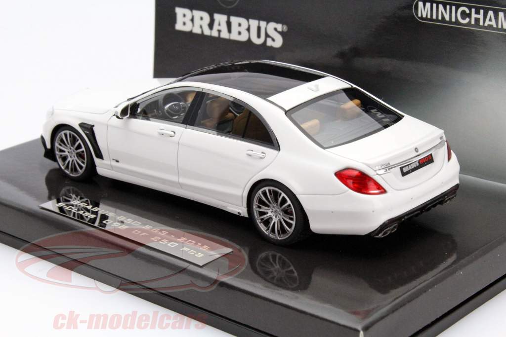 Brabus 850 (S63) S-Class anno 2015 bianco 1:43 Minichamps