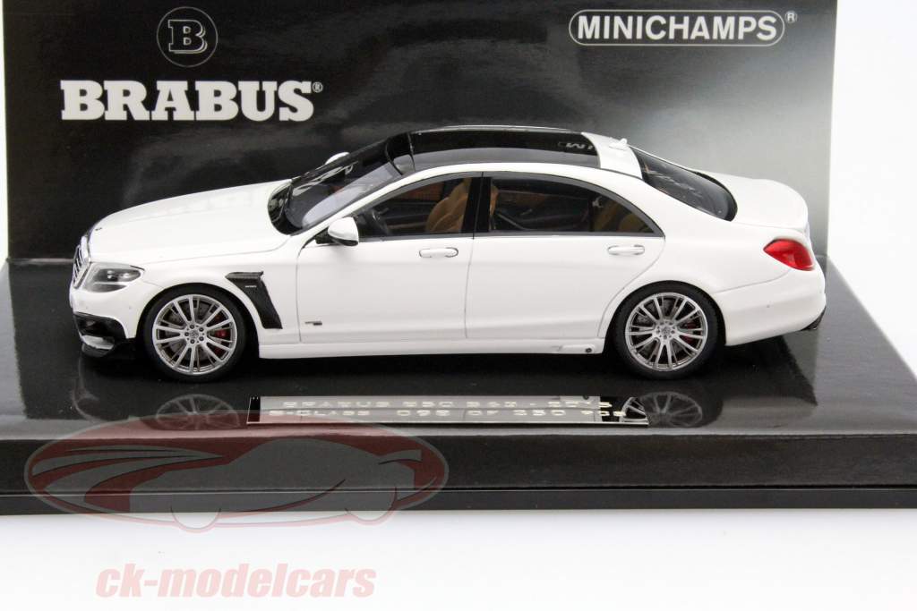 Brabus 850 (S63) S-Class år 2015 hvid 1:43 Minichamps