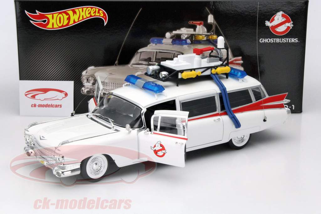 凯迪拉克 Ecto-1~电影:捉鬼敢死队1989年 1:18 风火轮 HotWheels