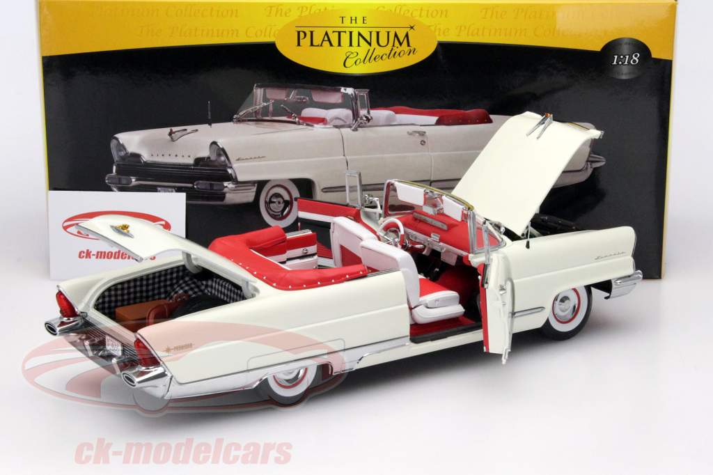 Lincoln Premiere Open Convertible 年 1956 ホワイト 1:18 SunStar