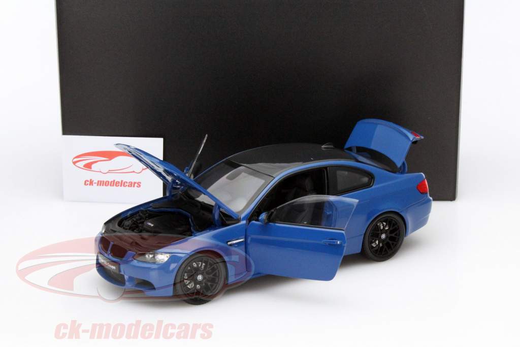 宝马 M3 E92 跑车 蓝/炭色 1:18 京商 Kyosho