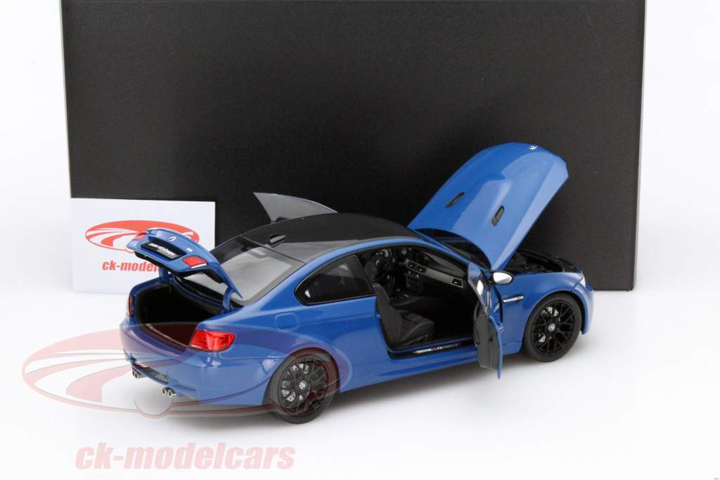 宝马 M3 E92 跑车 蓝/炭色 1:18 京商 Kyosho