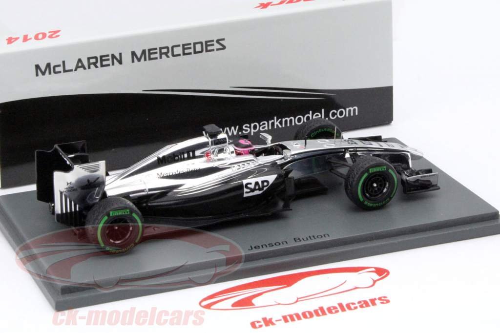 Jenson Button McLaren MP4-29 #22 groot-Brittannië GP formule 1 2014 1:43 Spark