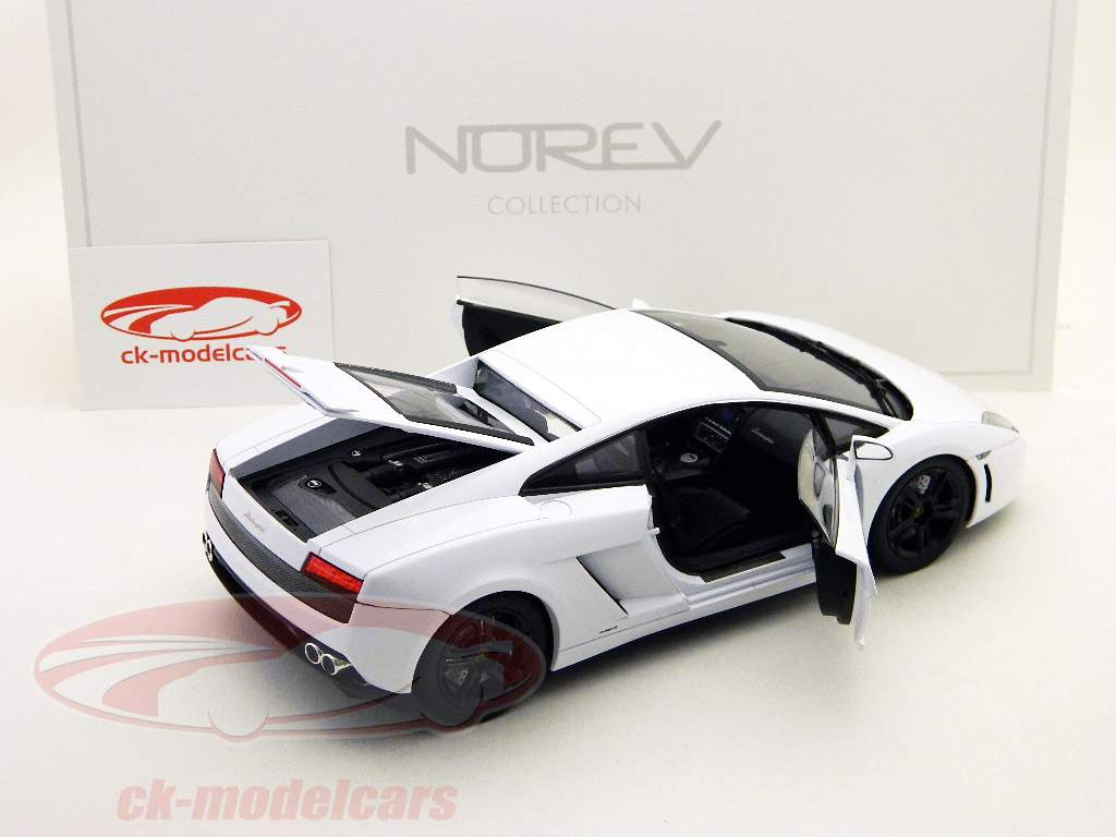 Lamborghini Gallardo LP560-4 indbyggede 2009 hvid / sort 1:18 Norev