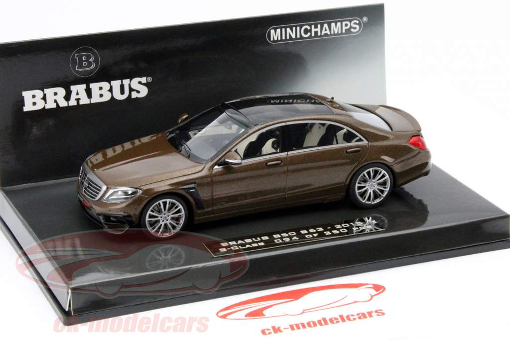 Brabus 850 (S63) S-Class ano 2015 marrom 1:43 Minichamps