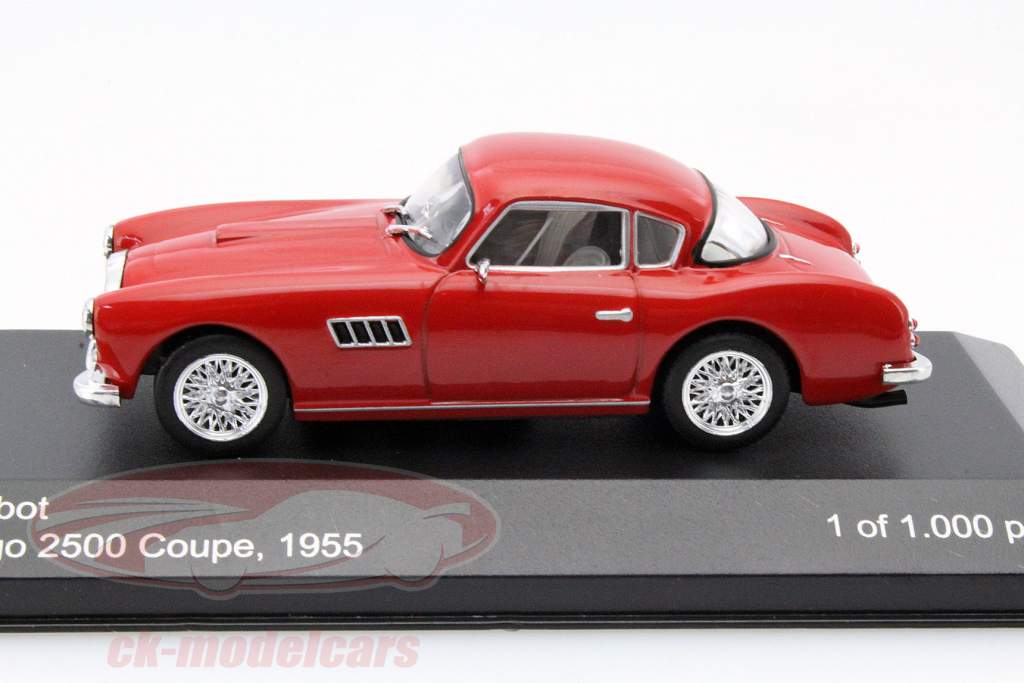 塔尔博特 拉戈 2500 轿跑车1955年 红色 1:43 WhiteBox