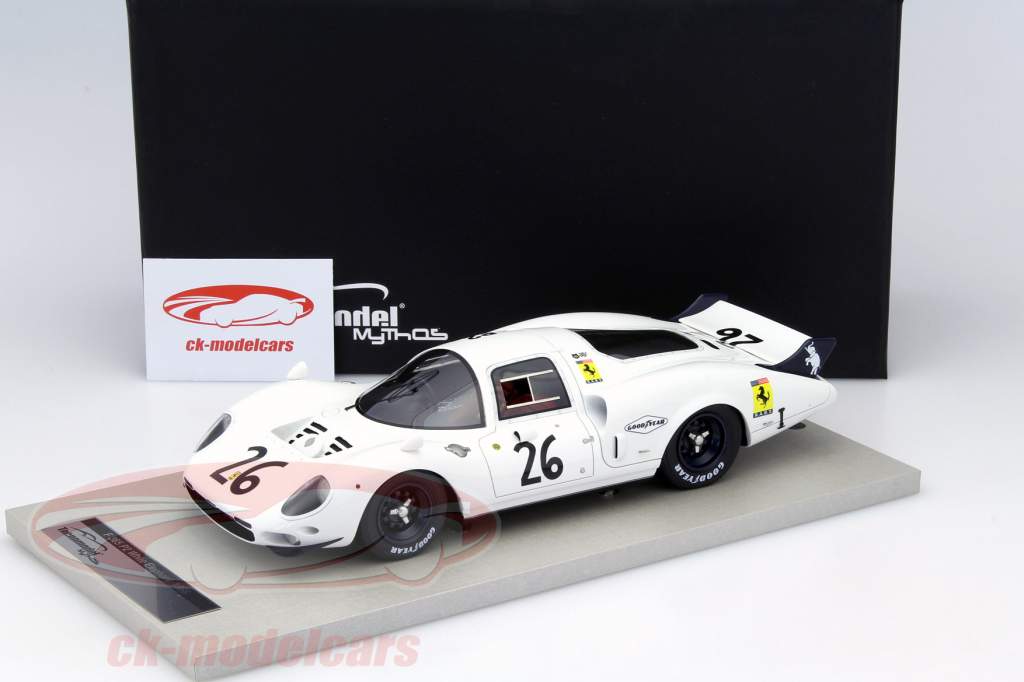 Ferrari 365 P2 White Elephant #26 24h LeMans 1967 Rodriguez, Pearson 1:18 Tecnomodel