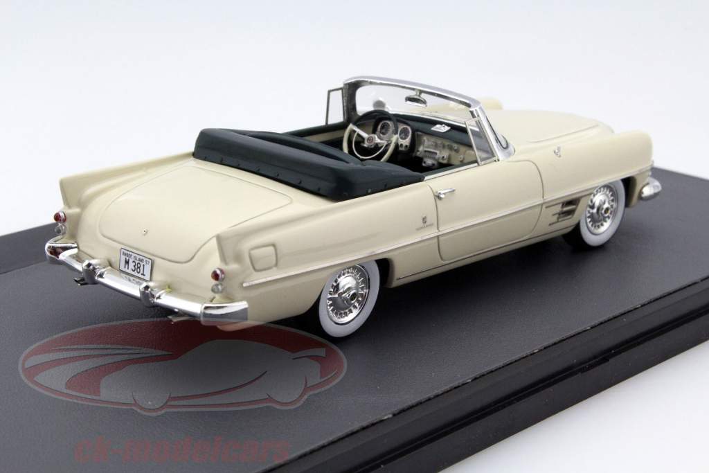 Dual-Ghia Convertible jaar 1957 wit 1:43 Matrix
