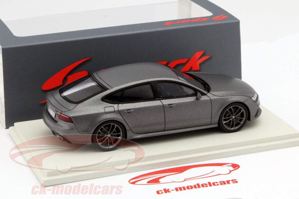Audi RS7 Sportback 年 2015 平淡 灰色 1:43 Spark