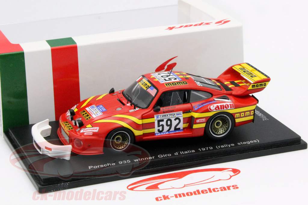 Porsche 935 #592 vincitore Giro D'Italia 1979 Moretti, Schon, Radaelli 1:43 Spark