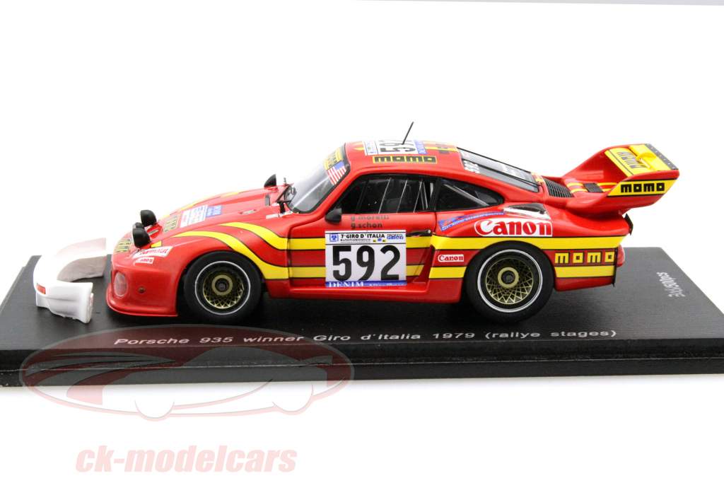 Porsche 935 #592 vincitore Giro D'Italia 1979 Moretti, Schon, Radaelli 1:43 Spark
