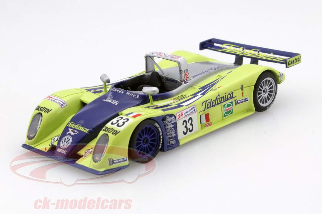 Volkswagen VW HPT16 2.0L Turbo I4 #33 24h LeMans 2000 Kelleners, Terrien, Deletraz 1:43 Spark