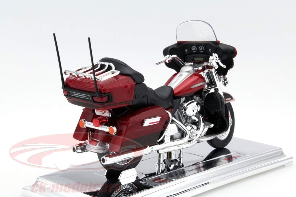 Harley Davidson FLHTK Electra Glide Ultra Limited år 2013 rød 1:18 Maisto