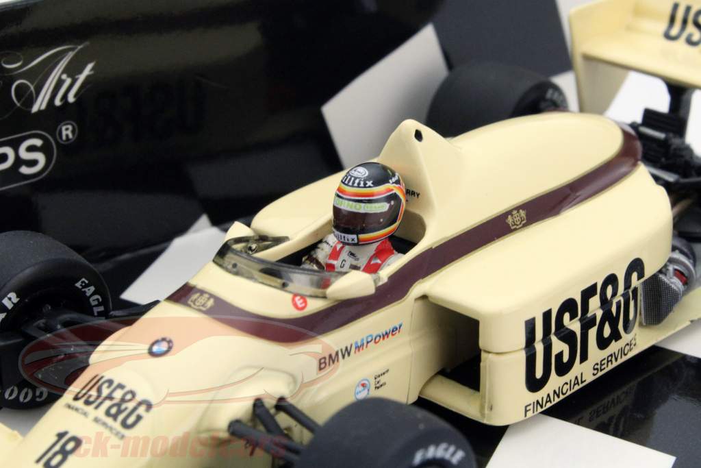 T. Boutsen Arrows BMW A8 #18 Brits GP formule 1 1986 1:43 Minichamps