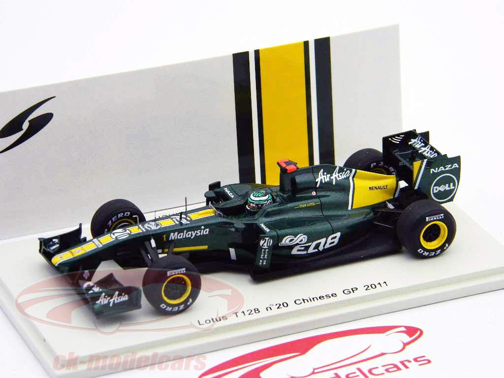 スパーク　Lotus Chinese GP 2011 トゥルーリ 1/43 Spark 1:43 H.コバライネンロータスT128＃20フォーミュラ1中国GP