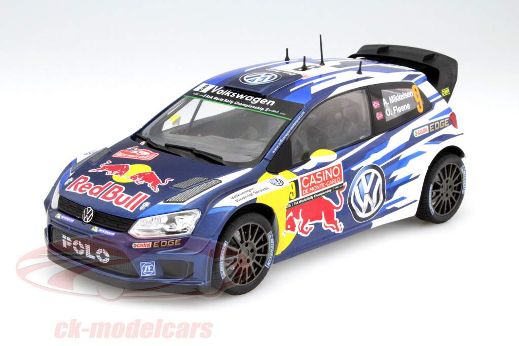 Volkswagen VW Polo R WRC #9 WRC 2015 Mikkelsen, Floene 1:18 Norev