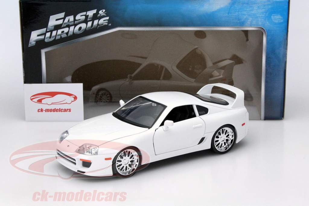 Brian's Toyota Supra Fast and Furious blanc 1:18 Jada Toys