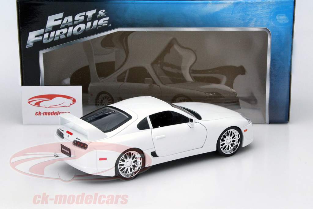 Brian's Toyota Supra Fast and Furious blanc 1:18 Jada Toys