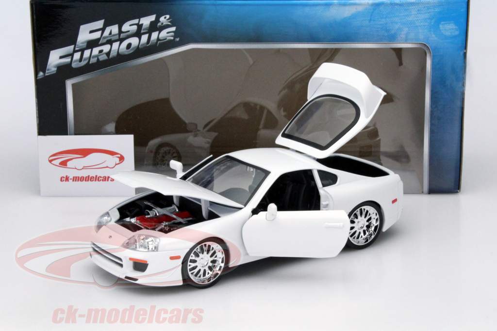 Brian's Toyota Supra Fast and Furious blanc 1:18 Jada Toys