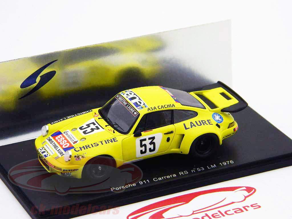 保时捷911卡雷拉RS＃53 1976勒芒星火1:43