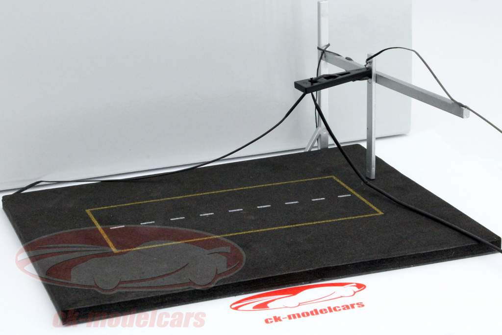 Pitlane pitstop diorama plaat 1:43 Altaya