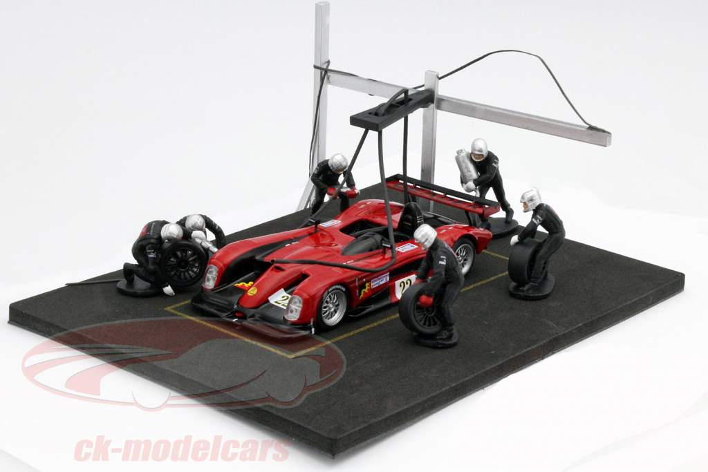 Pitlane pitstop diorama plaque 1:43 Altaya
