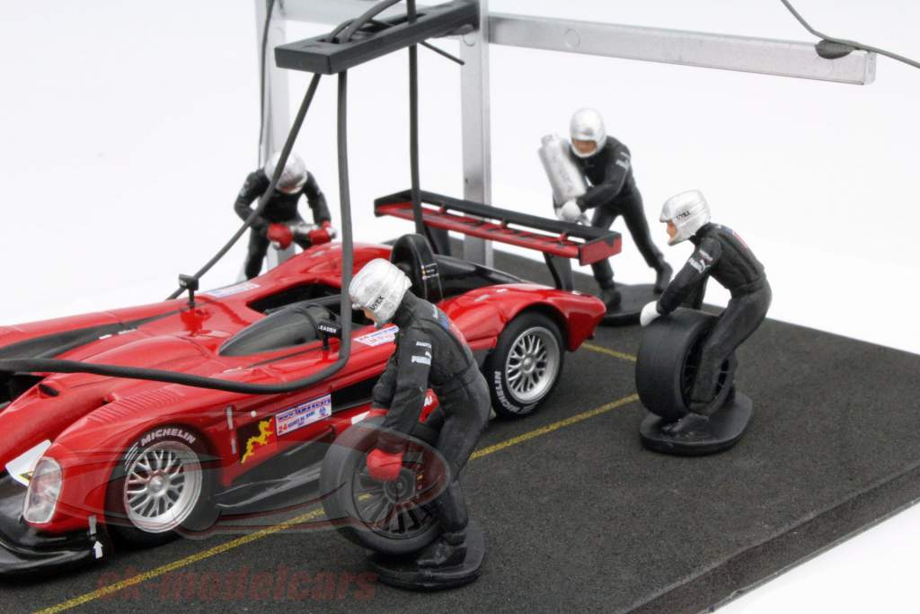 Pitlane pitstop diorama plaat 1:43 Altaya