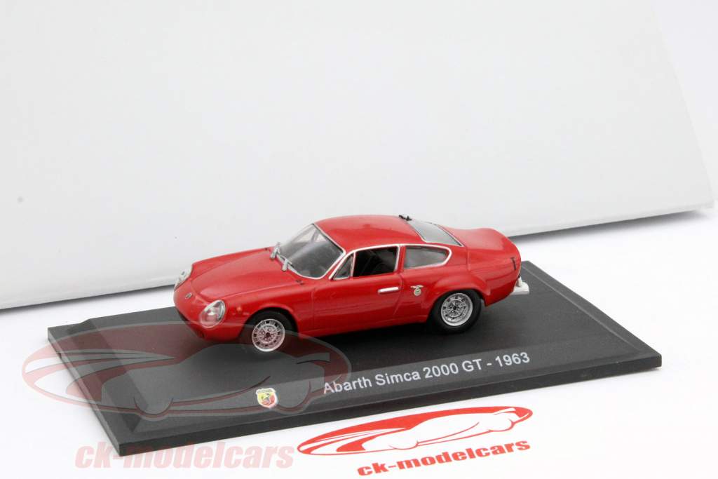 Abarth Simca 2000 GT año 1963 rojo 1:43 Altaya