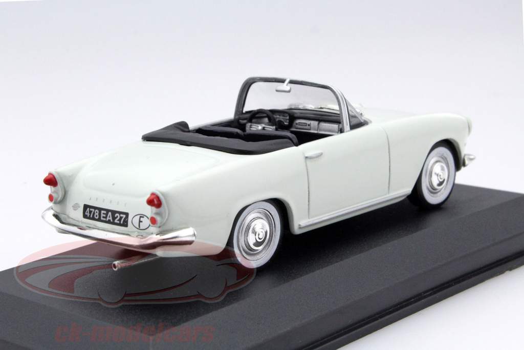 Simca Oceane Cabriolet ano 1958 branco 1:43 Altaya