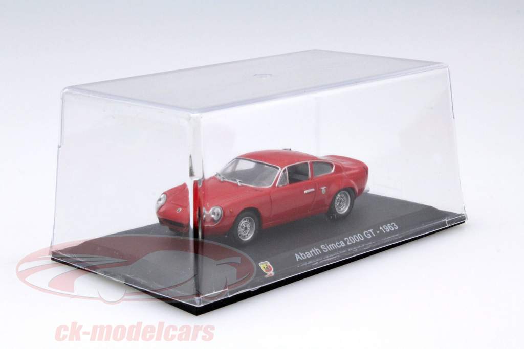 Abarth Simca 2000 GT anno 1963 rosso 1:43 Altaya