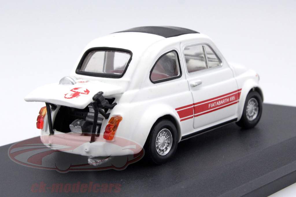 Abarth 695 SS Assetto Corsa jaar 1969 wit 1:43 Altaya