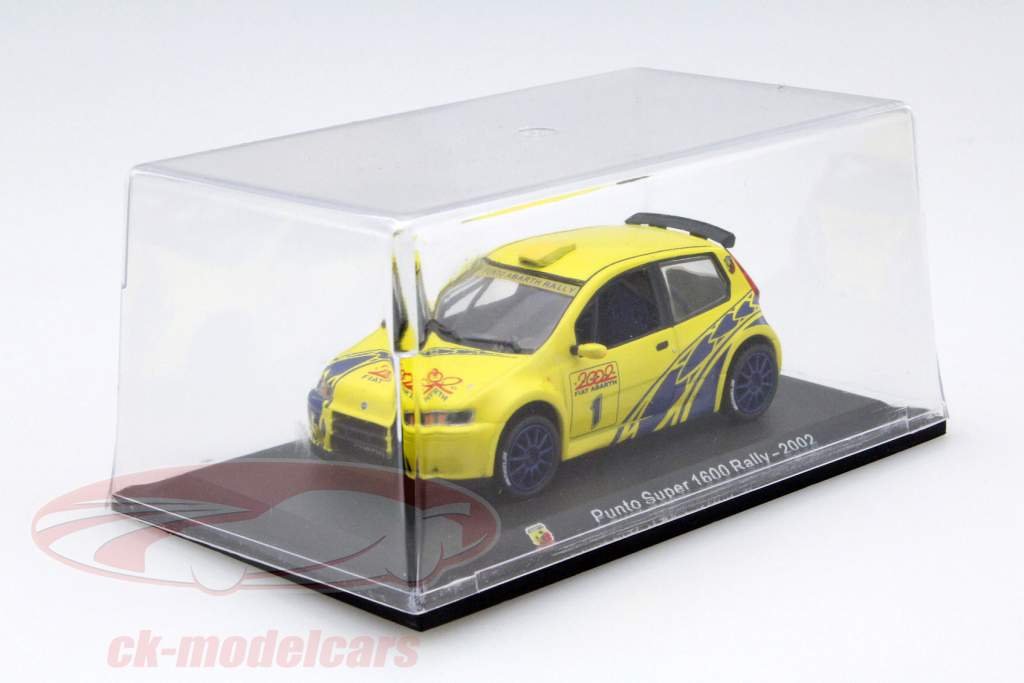 Fiat Punto Super 1600 Rallye jaar 2002 geel 1:43 Altaya
