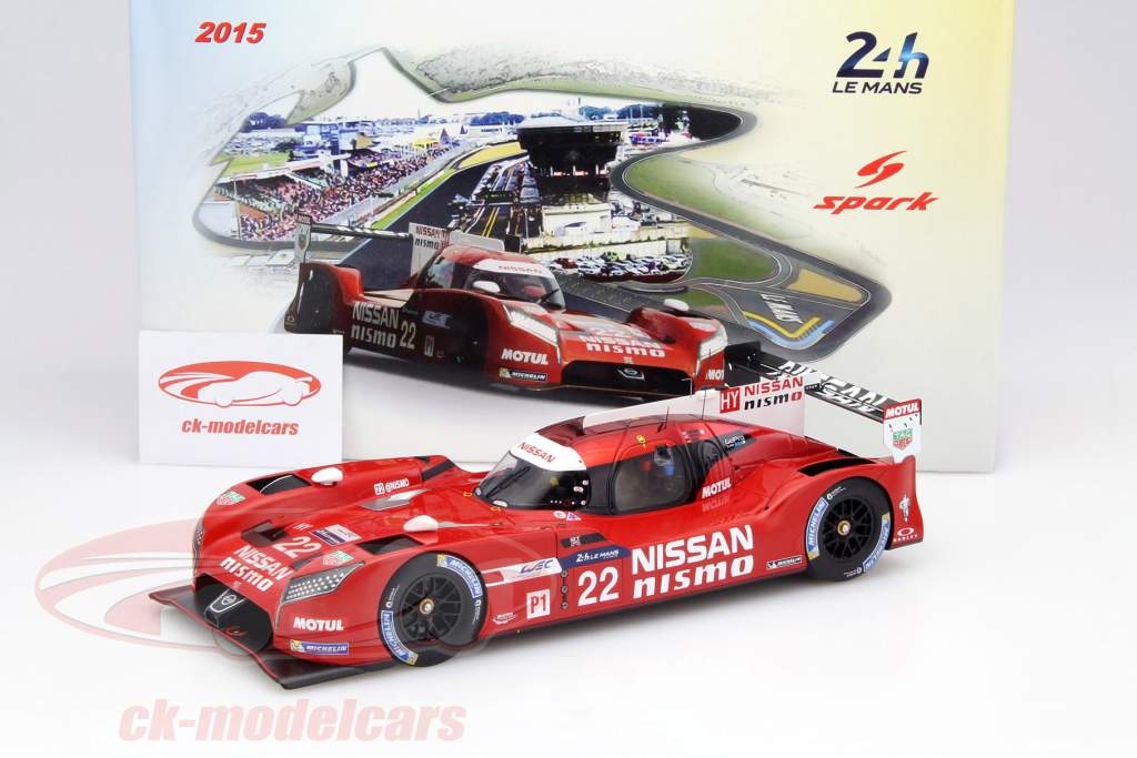 Nissan GT-R LM Nismo #22 24h LeMans 2015 Tincknell, Buncombe, Krumm 1:18 Spark