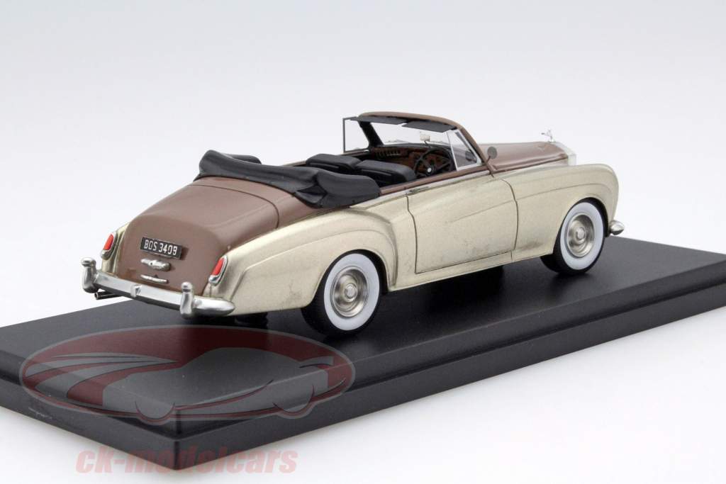 Rolls Royce Silver Cloud III 可兑换 金色金属 / 棕色 1:43 BoS Models
