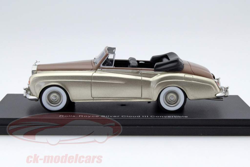 Rolls Royce Silver Cloud III Convertibile oro metallizzato / marrone 1:43 BoS Models