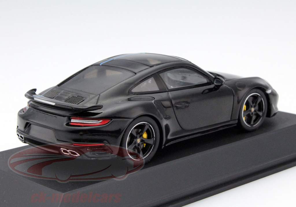 Porsche 911 (991) Turbo Werksabholung 2016 preto 1:43 Spark