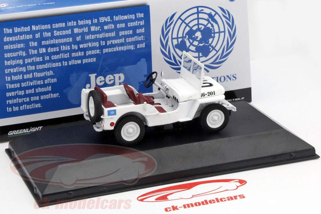 Willy's Jeep United Nations wit 1:43 Greenlight