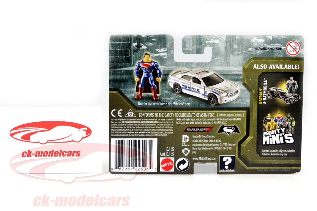 Superman e Metropolis PD filme Batman VS Superman 2016 1:64 HotWheels