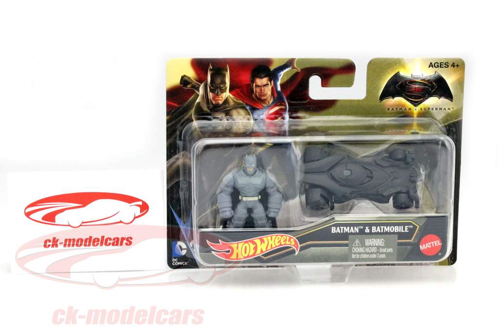 Batman と Batmobile フィルム Batman VS Superman 2016 1:64 HotWheels